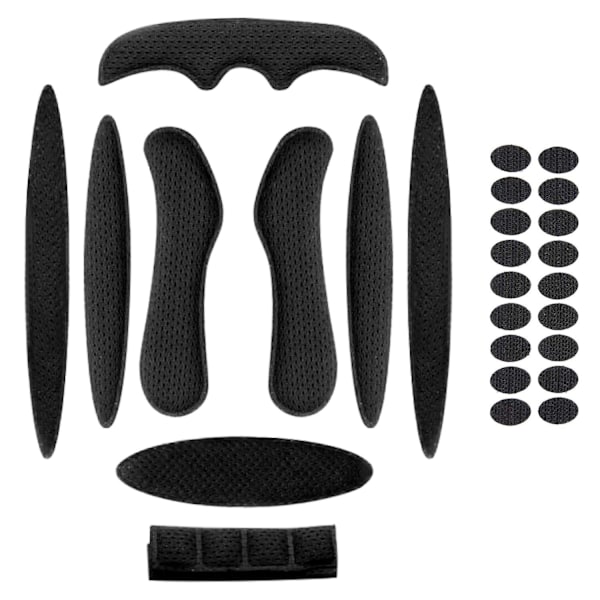 Universal Hjälm Skumkuddar Ersättningsset Hjälm Svamp Foder [DB] Black