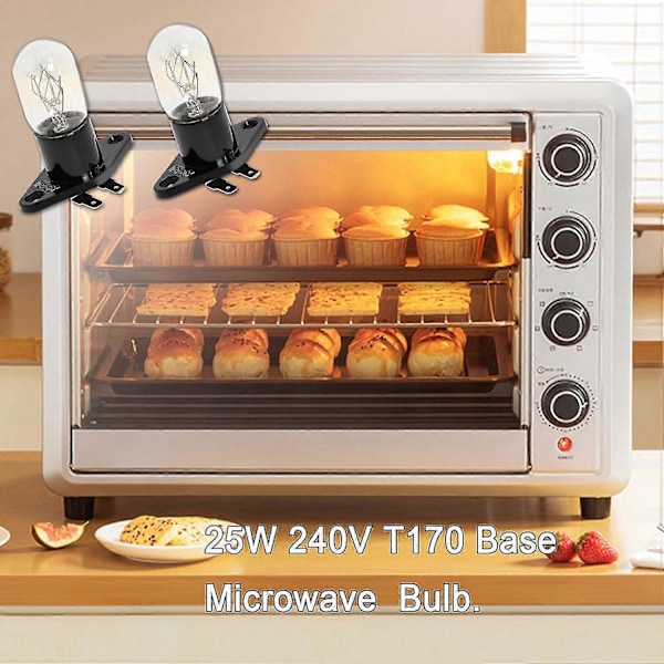 Universaali mikroaaltouunin lamppu T170 Z187 kannalla, 20W 250V mikroaaltouunin lamppu yhteensopiva db