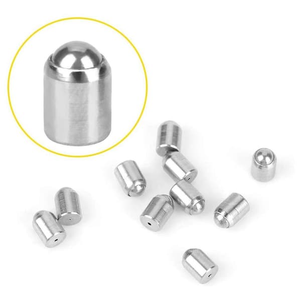 20 stk. 2X3mm Kulefjærstempel i rustfritt stål Kulefjærstempel Push Fit Kulefjærstempler Se [DB] Silver