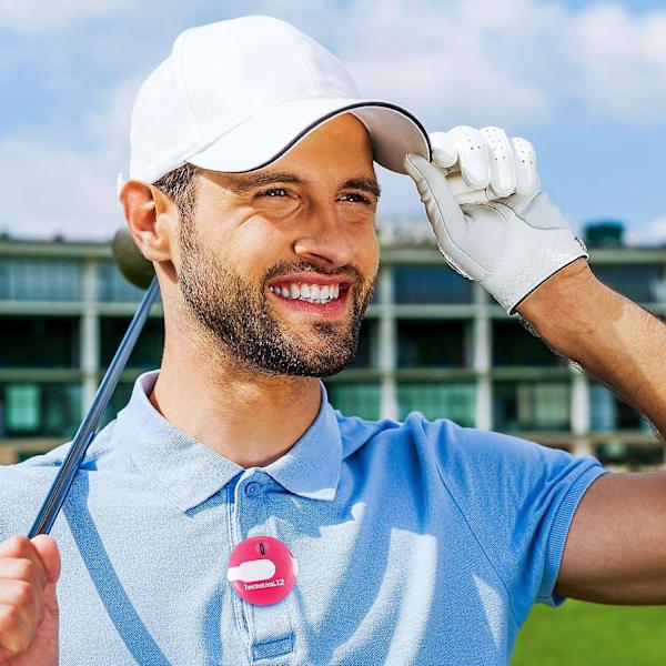 3 stk Mini Golf Scoreteller Golf Slagteller Med En-Trykk Tilbakestilling Skudd Putt Indikator Sport {Db} pink  black  white