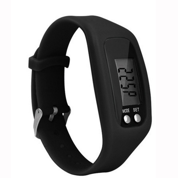 Watch med LCD-skärm Lätt att använda Walking Fitness Tracker Armband