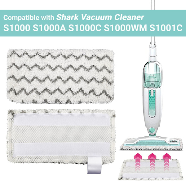 Höyrymoppityynyt sopivat Shark S1000 S1000a S1000c S1000wm S1001c - 3/6 pakkaus