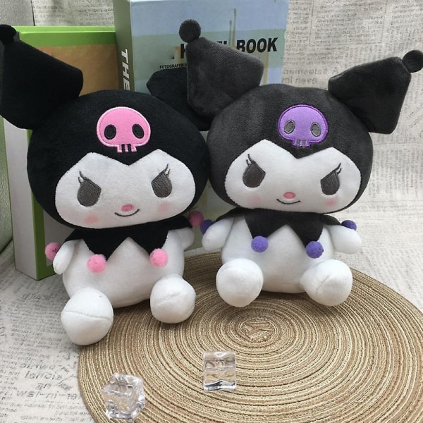 25 cm Kawaii Kuromi Mewah, Kartun Mainan, Gaun Putri, Boneka Anak Lucu dan Lembut, Hadiah Anak Perempuan DB One-Size B