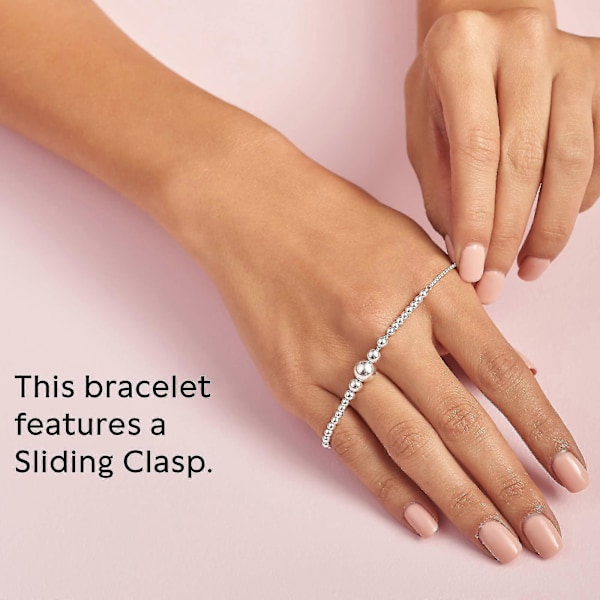 Damsliderarmband i sterlingsilver med pärlor [DB]