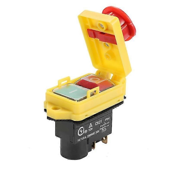 250 Volt Universal CK21D/250V Säkerhetsbrytare Nödbroms S-äker Avstängning Killer Vattentät och Dammtät Brytare Elektromagnetisk {DB} Multicolor
