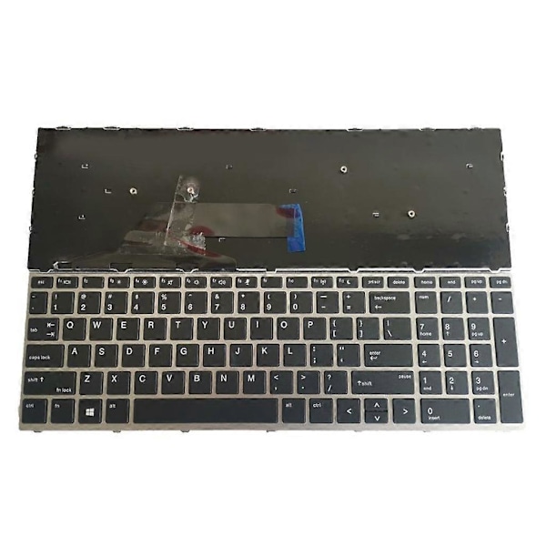 Kannettavan tietokoneen näppäimistö taustavalaistu +kehys HP Probook 450 G5 455 G5 470 G5 -näppäimistöille [db] Silver frame