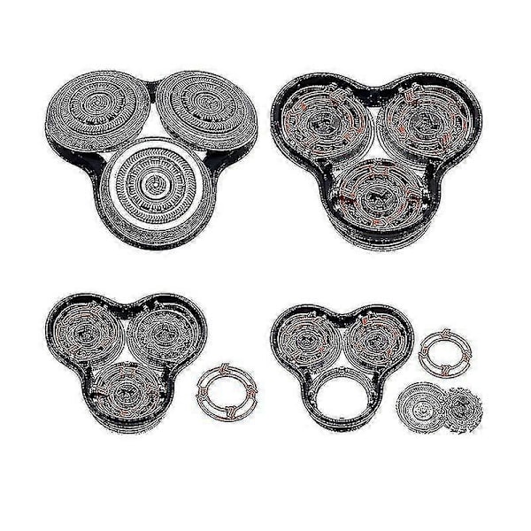 2 stk. RQ12 Udskiftningsbarberhoved til Philips Elektrisk Barbermaskine - Kompatibel med S9000, S9111, RQ10, RQ1250 og SH90 Tilbehør [DB] 2pcs