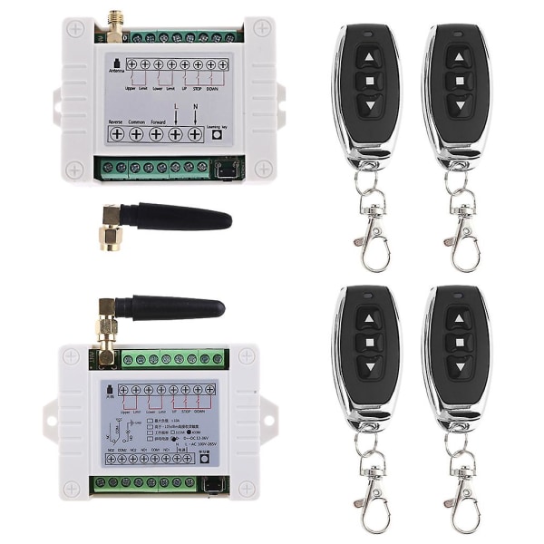 Rf Fjernbetjening Dc12v/24v/36/48v 3ch Fjernrelæ Modtager Og Sender [DB] B