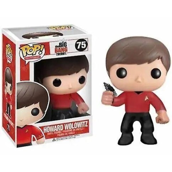 The Big Bang Theory Sheldon 73# Leonard 74# Howard 75# Raj 76# Vinyylihahmojen kokoelmamalli Lasten lelut Db 75 in box