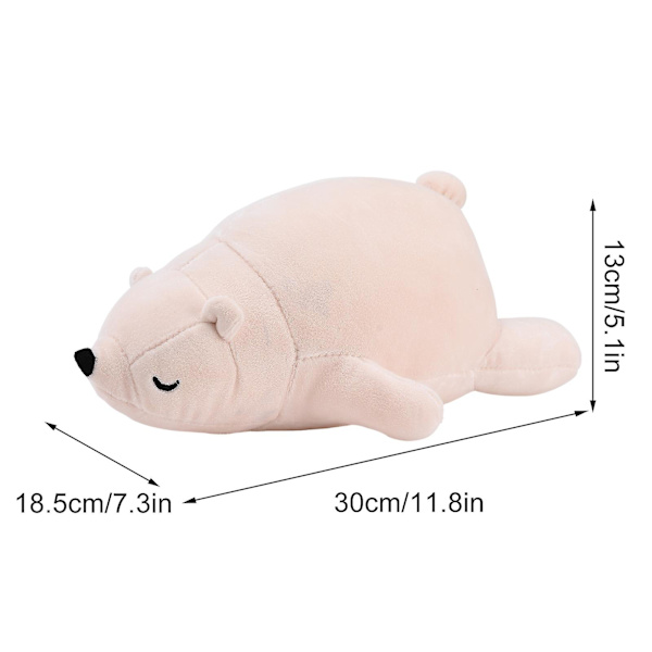 Isbjørn Plysdyr til Børn, Kawaii Plys Legetøj Hvalp Ting til Småbørn Sød Blød DB White 35cm