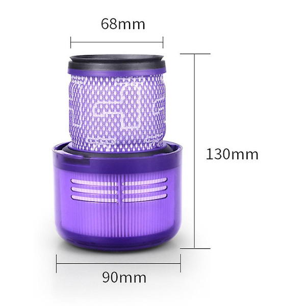 Vaihdettavat suodattimet V11 V15 Sv14 -pölynimurin lisävarusteet Pestävä suodatin+puhdistusharja [DB] As shown