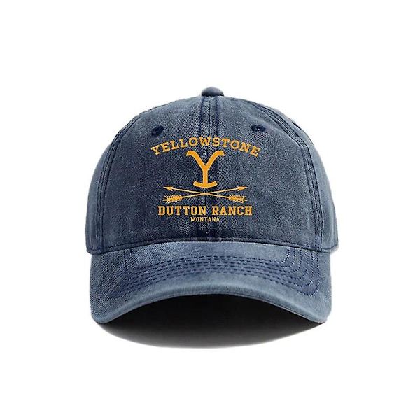 Yellowstone National Park Baseball Caps Distressed Hats Cap Mænd Kvinder Retro Udendørs Sommer Justerbar Yellowstone Hats Mz-294 [DB] As picture6 Adjustable