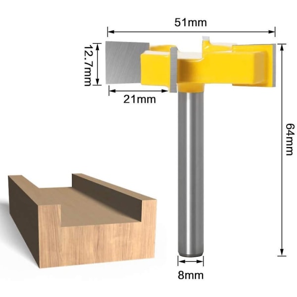 8 mm:n varren CNC-jyrsinterä, puuntyöstöjyrsin, höylä, puuntyöstötyökalu