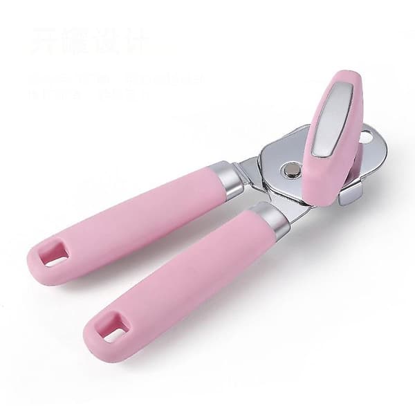 1 stk. god greb blød håndteret dåseåbner db pink 19.5*6cm