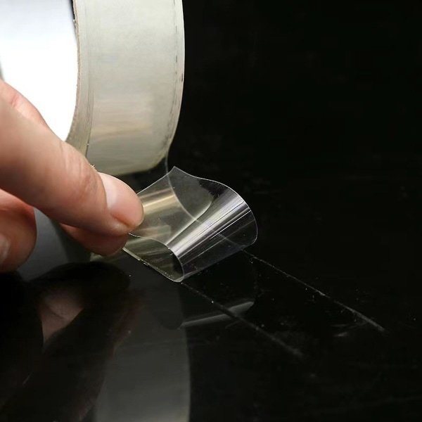 Päivitys Nano Tape Bubble Kit, kaksipuolinen muovikupla, elastinen teippi Uusi [DB] Transparency 0.01cm*0.5cm*500cm