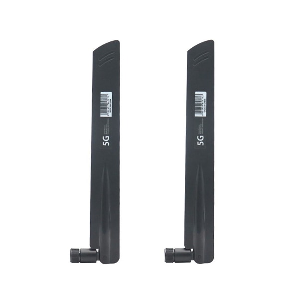 2 st 3g 4g 5g antenn 600-6000mhz 18dbi förstärkning Sma hane för trådlöst nätverkskort Wifi-router High S [DB] Black