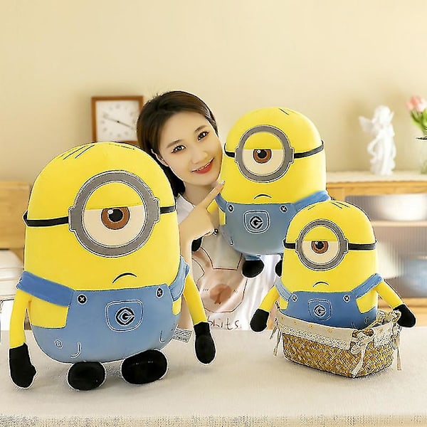 30-65cm Minions Plyschdocka Film Despicable Me Mjuk Plyschleksak Anime Cartoon Dockor Leksaker Jul Födelsedagspresent Kb [DB] height 45m