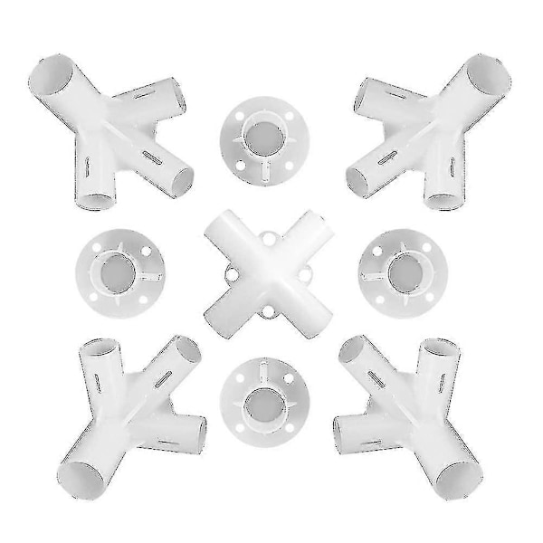 Tält Intubationstillbehör Tältanslutningsdelar Reservdelar för 3x3m Paviljong Markis Tältfötter Hörn Mittanslutning [DB] 9PCS