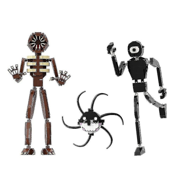 Døre ed Byggeklodser Horror Spil Karakter Figur Diy Monster Model Mursten Legetøj Til Børn Børn Fødselsdag Gave Db