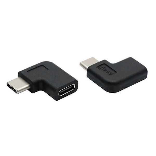 Usb 3.1 Type C Uros - Naaras Muunnin Usb-c Adapteri 90 Asteen Kulmassa [DB]