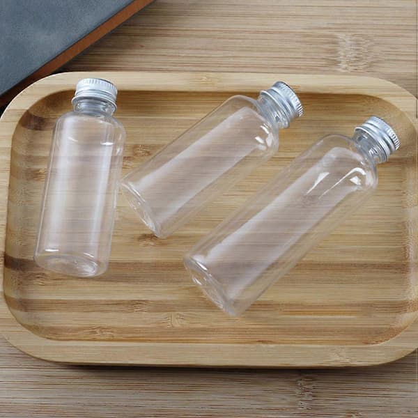 Transparent kosmetikflaska för flytande dispenser 22 st påfyllningsbart set