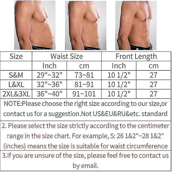 Män Abdomen Reducer Bastu Fitness Svettbälte [db] 2XL-3XL