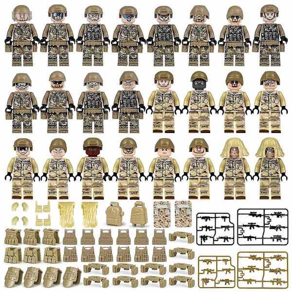 Minifigurer Sæt, hær Soldat Byggelegetøj, swat Minifiguren Serie Db