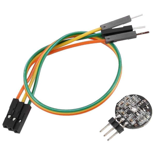 Pulssensor Hjärtfrekvenssensor Hjärtslag Pulssensor För Raspberry Pi, Svart & Röd