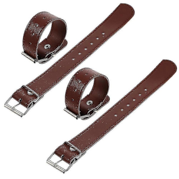 DB 2 Par Sykkelkurvstropp Sykkel Frontkurvbelte Justerbar Sykkelkurvstropp Sykkeltilbehør Brown 22.5X3cm