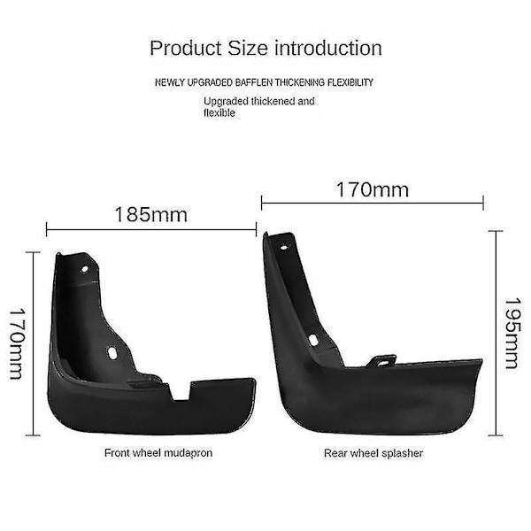 4 stk. Bilskærme til Mazda 3 BM BN Axela Hatchback 2014-2018 {db}