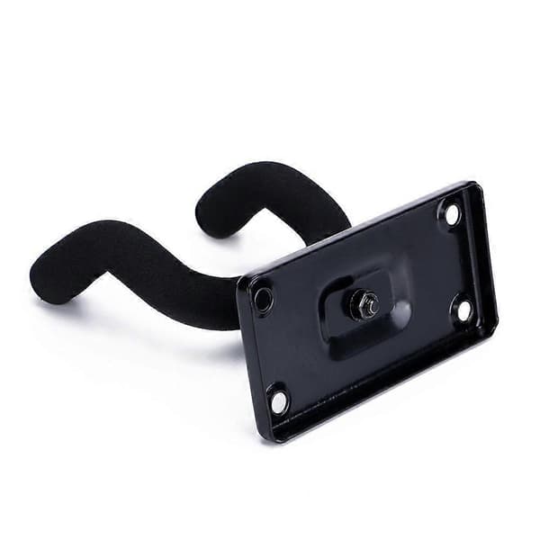 Set med 1 Gitarr Väggkrok, Svart Gitarr Väggkrok Metallfäste för Gitarr Banjo Ukulele [DB]