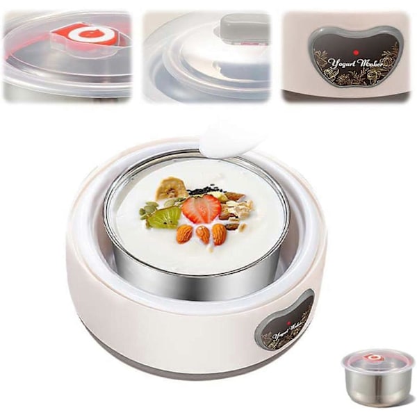 Ultimat Probiotisk Yoghurtmaskin med Justerbar Temperatur og Tidsstyring [db] EU Plug