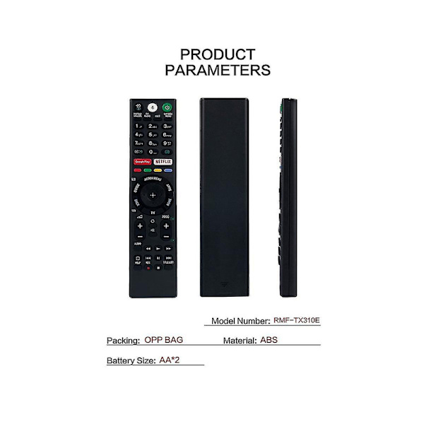 Rmf-tx300e Rmf-tx310e Stemmestyret Tv-fjernbetjening Udskiftning Til Serie Til 4k Ultra Hd Smart Led Tv R-yu DB Black