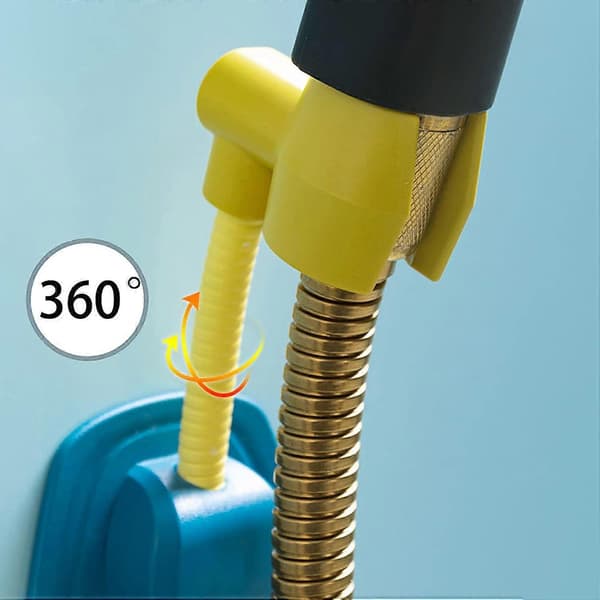 Dusjhodeholder Sugekopp Rotasjon 2 Stykker Universal ABS Svivel Erstatning Dusjhodeholder Erstatning for [DB]