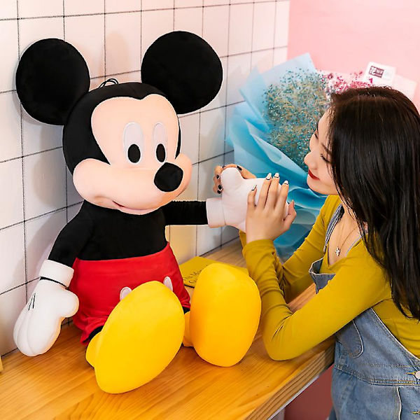 Mickey Minnie Mouse plysj leker utstoppede myke dukker pute pute barn elskere bursdagsgave [DB] Mickey Mouse 35cm