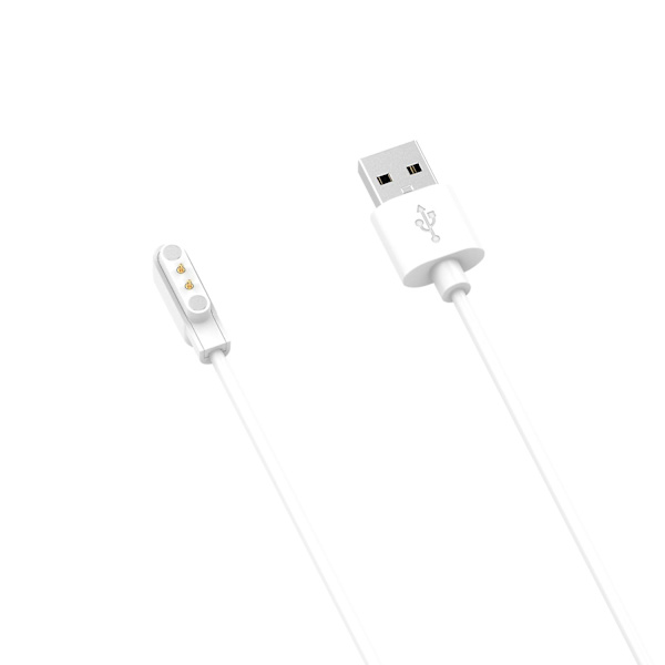 USB-magnetisk laddningsplatta med 1 m kabel för Realme Watch 3 Smart Watch-laddare [db] White Realme Watch 3
