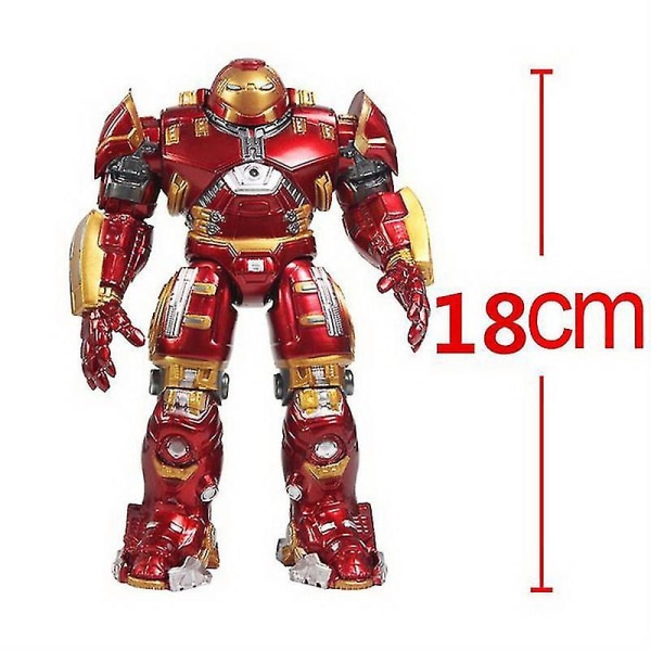 3 Iron Man Anti-hulk Armor Joint Action Figuurimerkki Led-valoilla Pvc Action Figuuri Keräilymalli Malli Lelu Db
