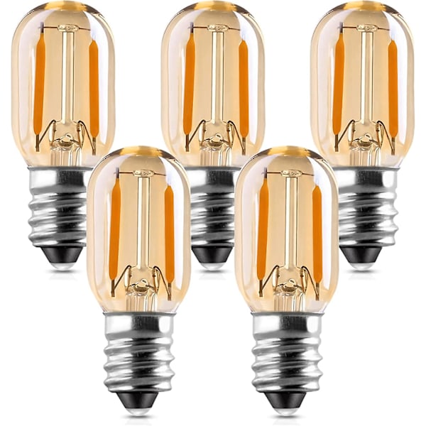 Led E14 1w, Genixgreen T22 Veilleuse Tubulaire Vintage Amber Glow 10w Remplacement Des Incandescents E14 Base (FW)
