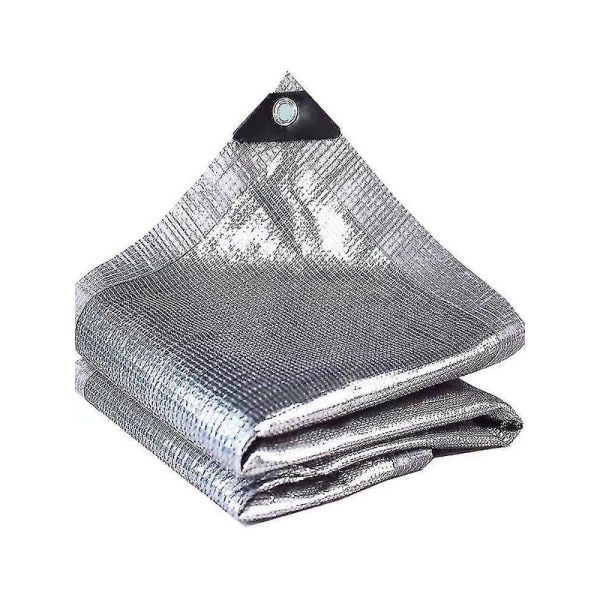 Utomhus Dekoration Skuggnät, silver, växthus Skuggnät, 99% Reflekterande Aluminet Skuggduk, solskydd DB 2*2