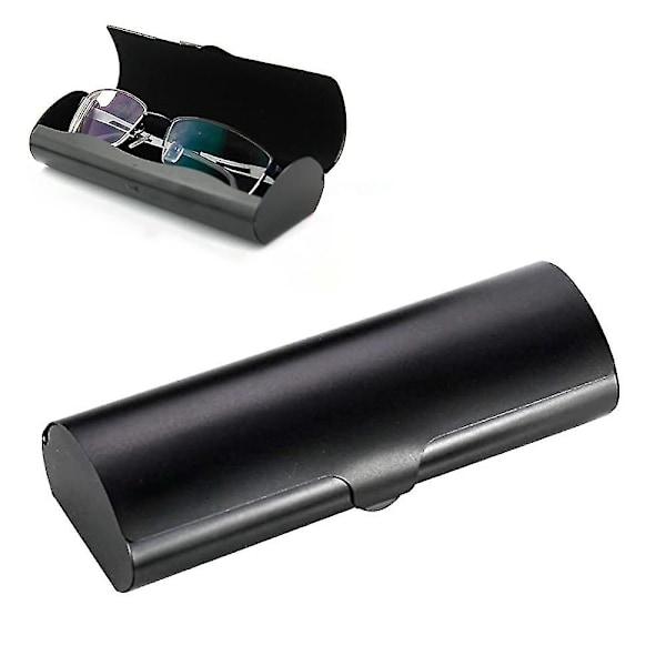 Brilleetui Hårdt Skal Brilleetui Aluminium Let Nærsynet Brilleetui Boks Brilleetui [DB] Black