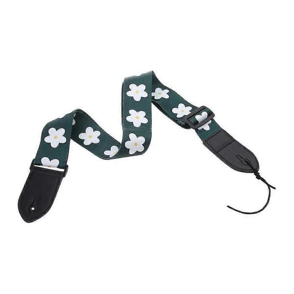 Gitarr Axelrem Tryckt Gitarrrem Gitarrtillbehör för Vuxna Barn P20250110636 [DB] Green