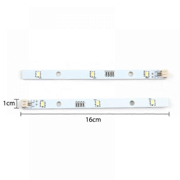 2x LED-remsor för Rongsheng Hisense Logic Kylskåp Frys Mddz-162a 1629348 db