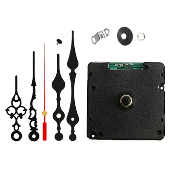 Radiostyrd Tyst DIY Klockrörelsemekanism Kit Tyskland Dcf Signal Mode Med 2 Set Visare [DB]