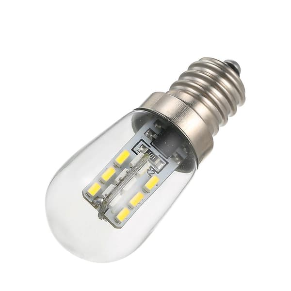 AC220V LED Mini Kylskåpslampa E12 Lampfot Hållare SMD3014 [DB] White