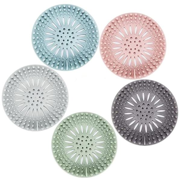 Flersidig avloppssil för diskho, badrumsgolvbrunn, återanvändbar hårfångare, bästa present [db] 5-color Packaging