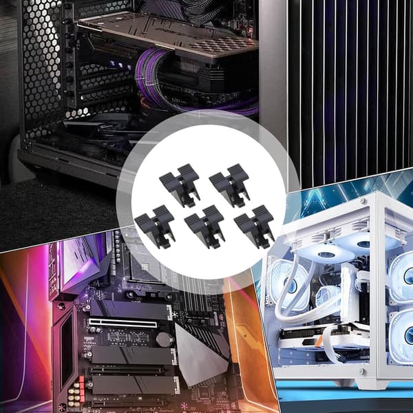 Grafikkort Slot Sokkel, Multifunktionel Fastgørelsesclips Sæt Stabil Holdbar Bærbar Stil, til Desktop, PC, GPU, Holder, Sokkel, Computer, Daglig[DB]