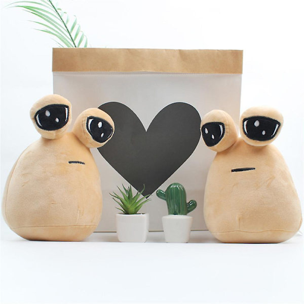DB Hot Game My Pet Alien Pou Plyschleksak Furdiburb Emotion Alien Plushie 22cm Fylld Kudde Barn Födelsedag Jul Gife