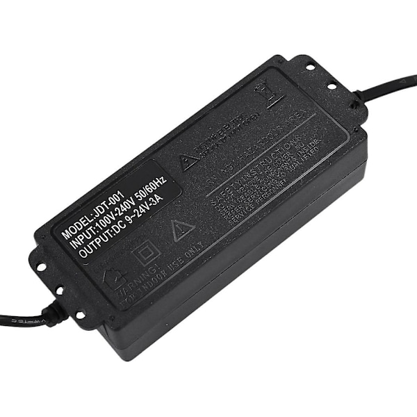 2x 9-24v 3a 72w AC/DC Adapter Skiftstrømsforsyning Reguleret Strømadapter Display EU Stik Høj Q {DB}