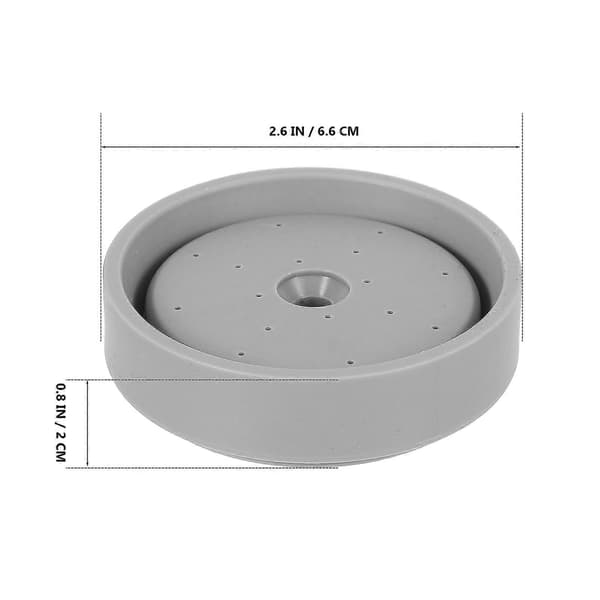 Duschhuvudslock i plast för väggmonterat duschhuvud i silver[DB]