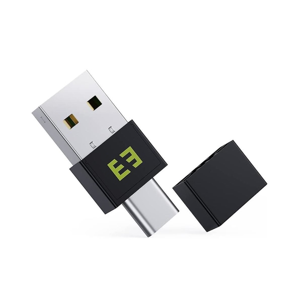 Uoppdagelig musebevegelse holder PC/laptop/datamaskin våken Driver-fri USB og Type C 2 i 1 mus